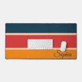 Wiedergabe von Retro-Regenbogenstreifen für benutz Schreibtischunterlage (Tastatur & Maus)