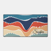 Wiedergabe von Retro-Regenbogenstreifen für benutz Schreibtischunterlage (Vorderseite)