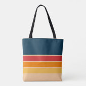 Wiedergabe von Retro-Regenbogenstreifen für benutz Tasche (Rückseite)