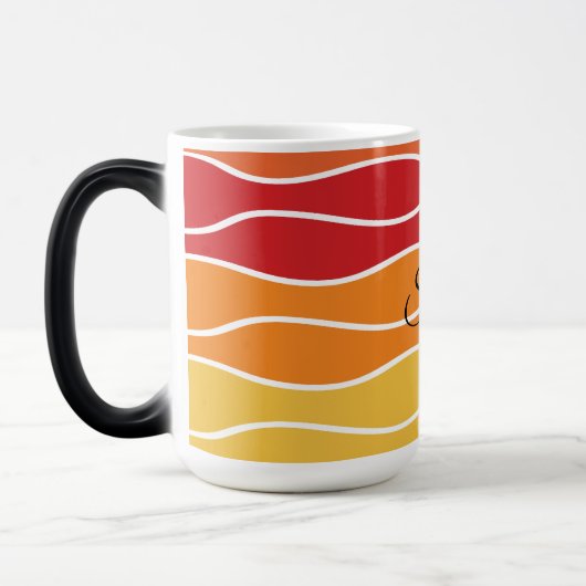 Wiedergabe von Retro-Regenbogenstreifen für benutz Verwandlungstasse (Links)