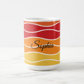 Wiedergabe von Retro-Regenbogenstreifen für benutz Verwandlungstasse (Zentrum)