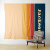 Wiedergabe von Retro-Regenbogenstreifen für benutz Wandteppich (Beispiel (Horizontal))