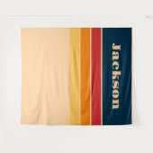 Wiedergabe von Retro-Regenbogenstreifen für benutz Wandteppich (Vorderseite (Horizontal))