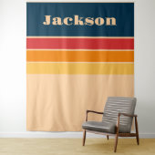 Wiedergabe von Retro-Regenbogenstreifen für benutz Wandteppich (Beispiel)