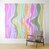 Wiedergabe von Retro-Regenbogenstreifen für benutz Wandteppich (Beispiel (Horizontal))