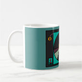 Wiedergabegerät für Retro-Datensätze Kaffeetasse (Links)