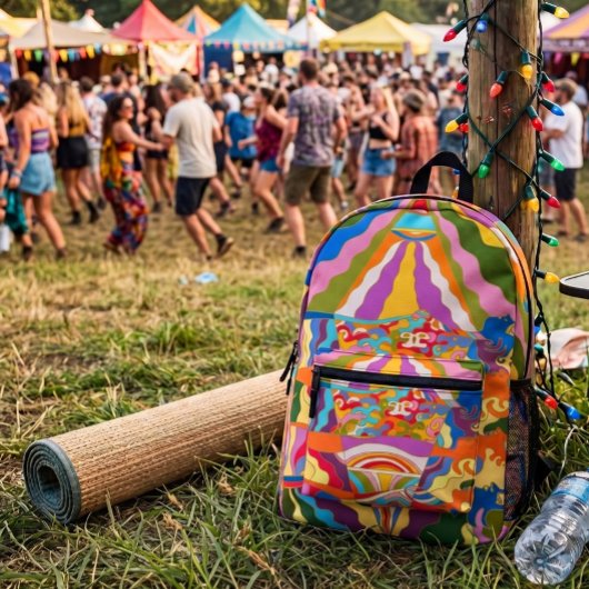 Wiedergeburt bedruckter rucksack
