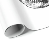 Wiedergeburt - Blühen der Schädel Geschenkpapier (Rolleneckpunkt)