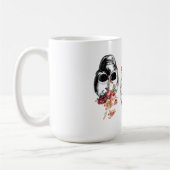 Wiedergeburt - Blühen der Schädel Kaffeetasse (Links)