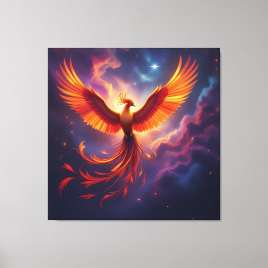 Wiedergeburt des Phönix Leinwanddruck (Vorderseite)