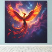 Wiedergeburt des Phönix Leinwanddruck (Insitu (Holzboden))