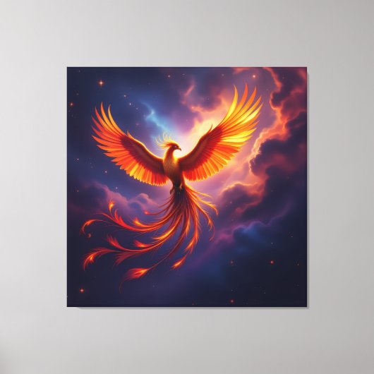 Wiedergeburt des Phönix Leinwanddruck (Vorderseite)