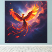 Wiedergeburt des Phönix Leinwanddruck (Insitu (Holzboden))