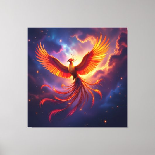 Wiedergeburt des Phönix   Leinwanddruck (Vorderseite)