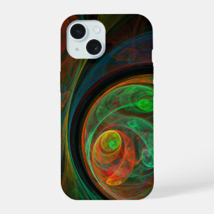 Wiedergeburt Grüne Abstrakte Kunst iPhone 15 Hülle
