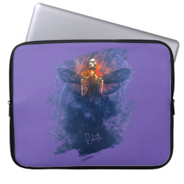 Wiedergeburt. Skelett mit aufsteigenden Flügeln Laptopschutzhülle