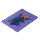 Wiedergeburt. Skelett mit aufsteigenden Flügeln Notizblock (Linke Seite)