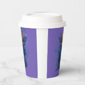 Wiedergeburt. Skelett mit aufsteigenden Flügeln Pappbecher (Links)