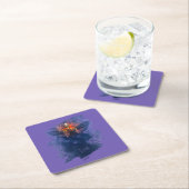 Wiedergeburt. Skelett mit aufsteigenden Flügeln Rechteckiger Pappuntersetzer (Vor Ort)