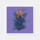 Wiedergeburt. Skelett mit aufsteigenden Flügeln Serviette (Vorderseite)