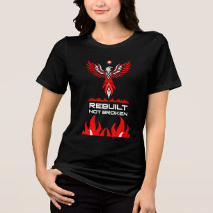 Wiedergeburt und Stärke Phönix Tri-Blend Shirt