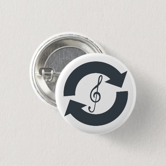 "Wiedergewinnung klingt" Knopf-Abzeichen Button (Vorne & Hinten)