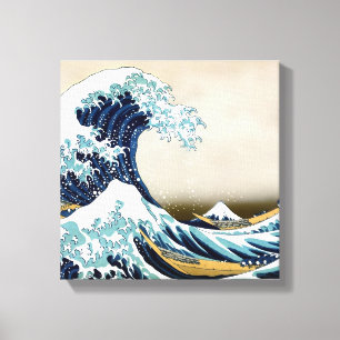 Wiederhergestellte Große Welle vor Kanagawa von Ho Leinwanddruck