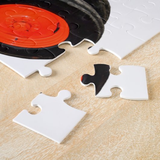 Wiederhergestellter roter Traktor Puzzle (Seite)