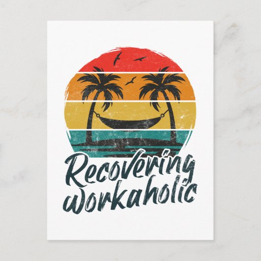 Wiederherstellen | Funny Vacation Postcard Postkarte (Vorderseite)