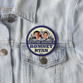 Wiederherstellung Amerika: Romney u. Ryan Button (Beispiel)