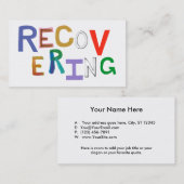 Wiederherstellung der flippigen Wortkunst des Visitenkarte (Vorne/Hinten)