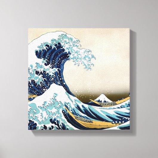 Wiederherstellung der Großen Welle von Kanagawa du Leinwanddruck (Vorderseite)