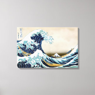 Wiederherstellung der Großen Welle von Kanagawa du Leinwanddruck