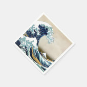 Wiederherstellung der Großen Welle von Kanagawa du Serviette (Ecke)