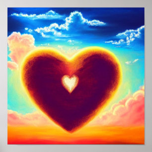 Wiederherstellung der Herzen im Himmelspender Poster