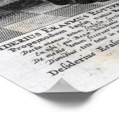 Wiederherstellung der lateinischen Sprache" Poster (Ecke)