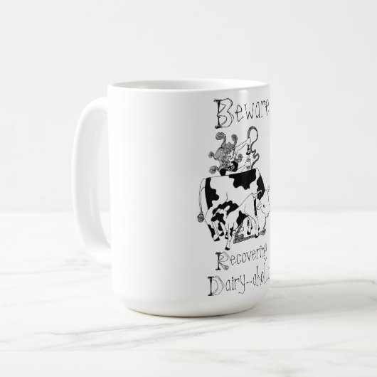 Wiederherstellung der Molkerei-aholic Kaffeetasse (Vorderseite Links)