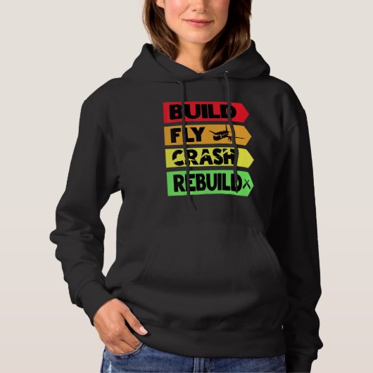 Wiederherstellung des Flugabsturzes Hoodie (Vorderseite)