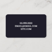 Wiederherstellung des Scheinwerfers Visitenkarte (Rückseite)