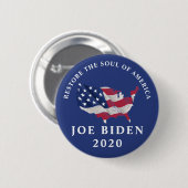 Wiederherstellung des Souls von Amerika Joe Biden Button (Vorne & Hinten)