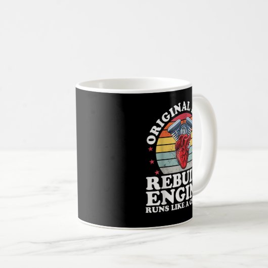 Wiederherstellung Motor Open Heart Operation Erhol Kaffeetasse (VorderseiteRechts)