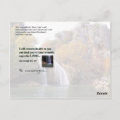 Wiederherstellung und Heilung Postkarte (Rückseite)