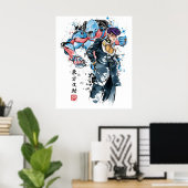 Wiederherstellung und Regenerierung der Wasserfarb Poster (Heimbüro)