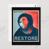 WIEDERHERSTELLUNG - Unterstützung der Restaurierun Postkarte (Vorne/Hinten)