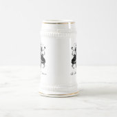 Wiederherstellung Vintager Löwen mit Wirbel Bierglas (Mittel)