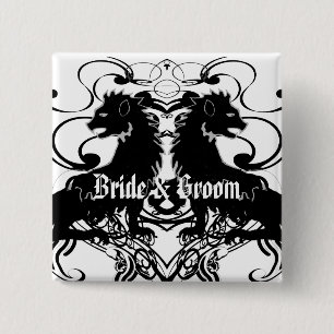 Wiederherstellung Vintager Löwen mit Wirbel Button