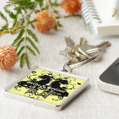 Wiederherstellung Vintager Löwen mit Wirbel Schlüsselanhänger (Seite)