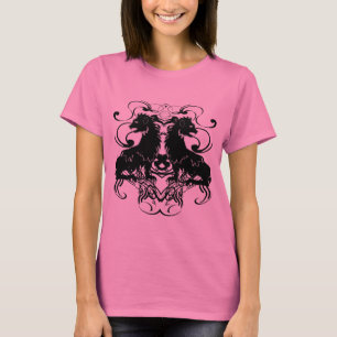 Wiederherstellung Vintager Löwen mit Wirbel T-Shirt