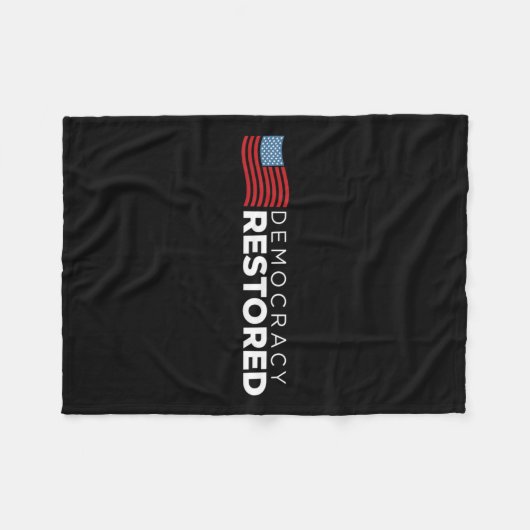 Wiederherstellung vom 20. Januar 2021 Biden Harris Fleecedecke (Vorderseite (Horizontal))