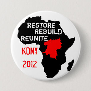 Wiederherstellungs-Zentralafrika-Knopf Button